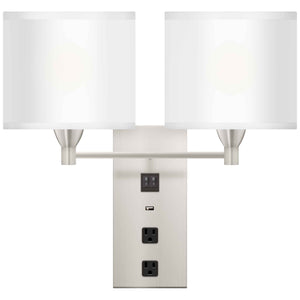 Double Wall Nightstand Lamp - DIRECT WIRE - 40221