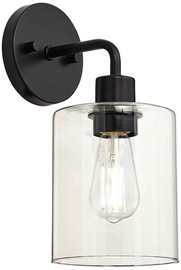 Decorative Sconce @ Kitchen Sink + 1 Bedroom Mirror - WL-12"H Metal/Glass LED Socket Hardwired - 40846