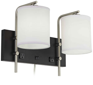 Double Wall Nightstand Lamp – CORDED HB - 40264