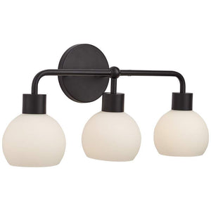 3-Bulb Vanity Fixture, 24"w - Round Shade - 40276