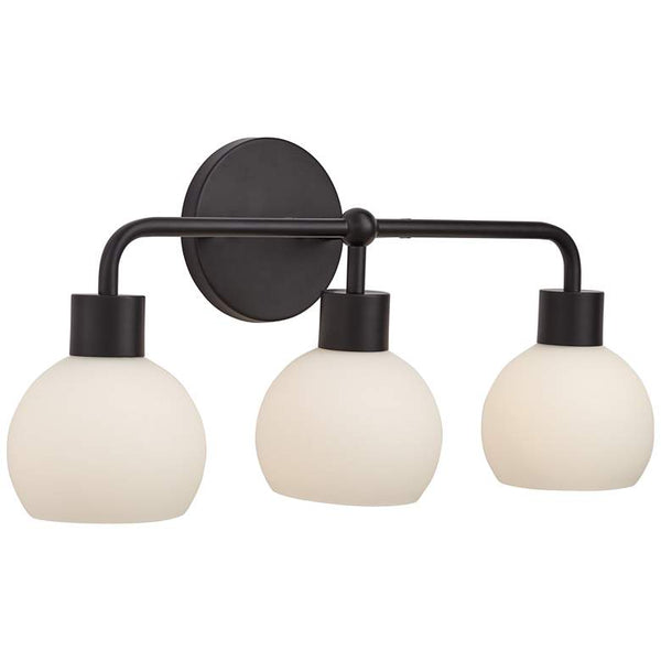 3-Bulb Vanity Fixture, 24"w - Round Shade - 40276