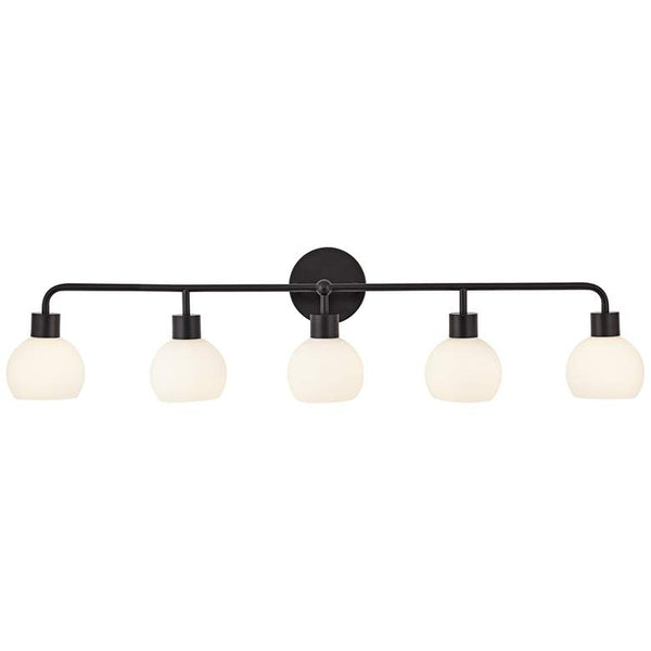 5-Bulb Vanity Fixture, 48"w - Round Shade - 40278