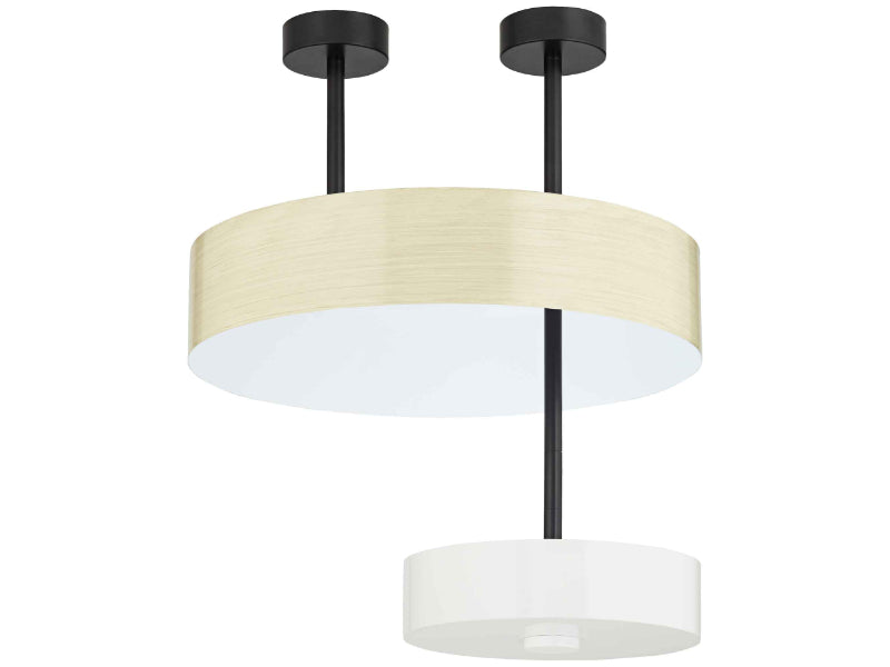 LBY-403B - Communal Metal Table Pendant Dbl Shade 28" Dia