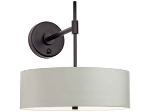 X-407C - Metal Desk Sconce Dove Grey