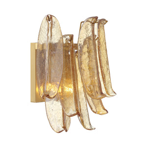 Regent - 2Lt Wall Sconce With Amber Glass