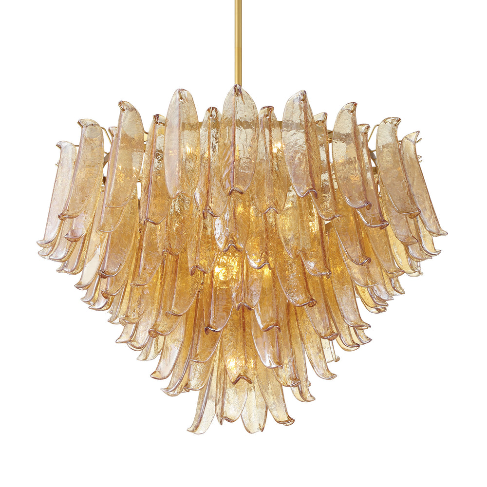Regent - 17Lt Chandelier Amber