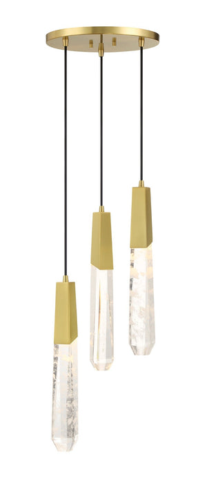 Drifting Droplets - 3 Lt LED Pan Pendant - P1284-859-L