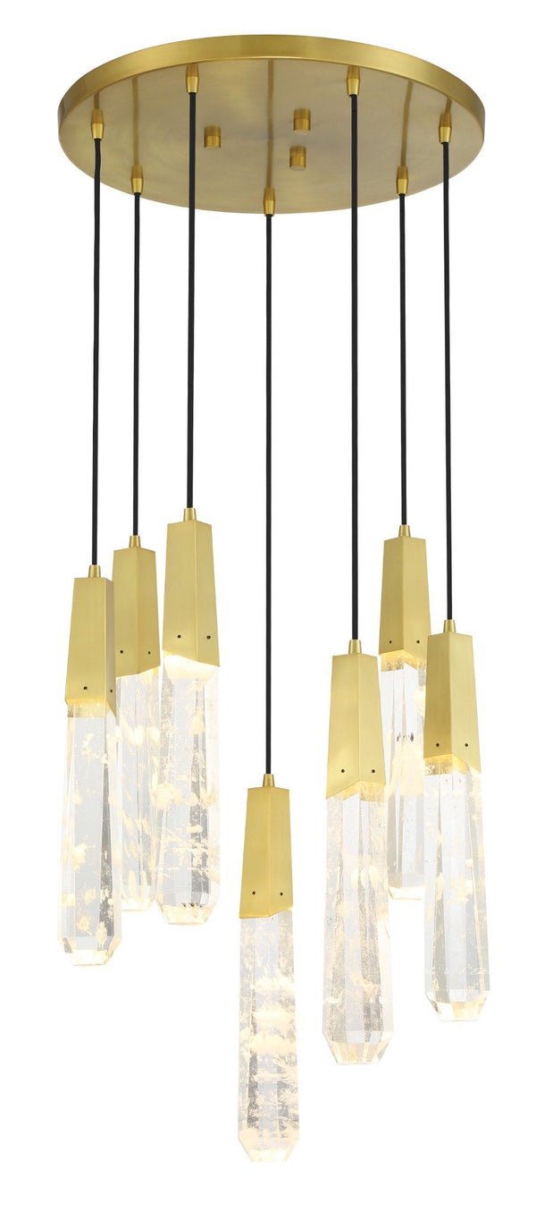 Drifting Droplets - 7 Lt LED Pan Pendant - P1287-859-L