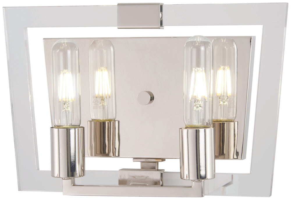 Crystal Chrome - 2 Light Bath - P1372-613