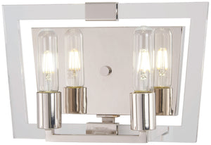 Crystal Chrome - 2 Light Bath - P1372-613