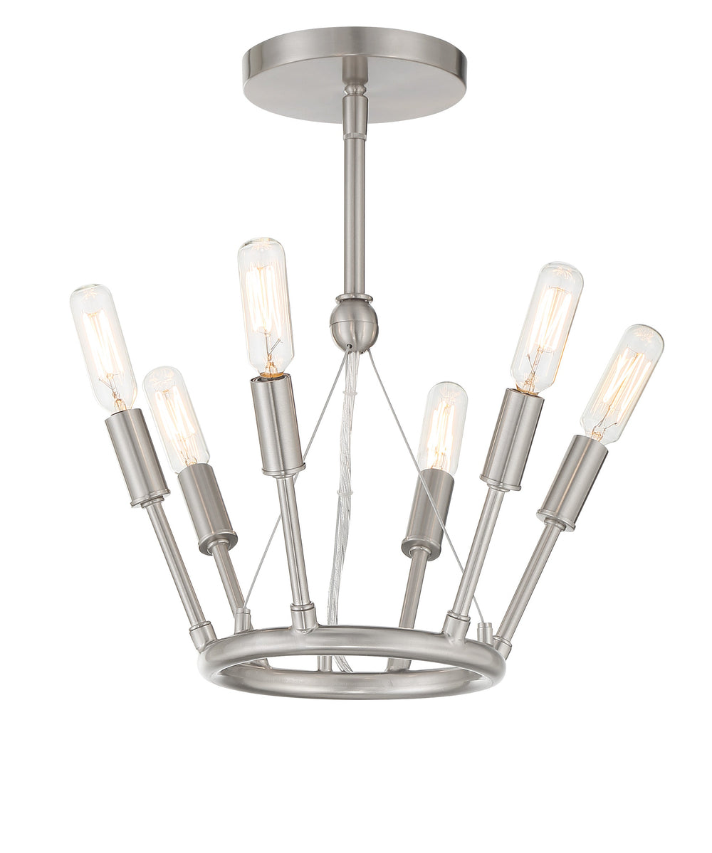 Royalty - 6 Light Semi Flush - P1686-084