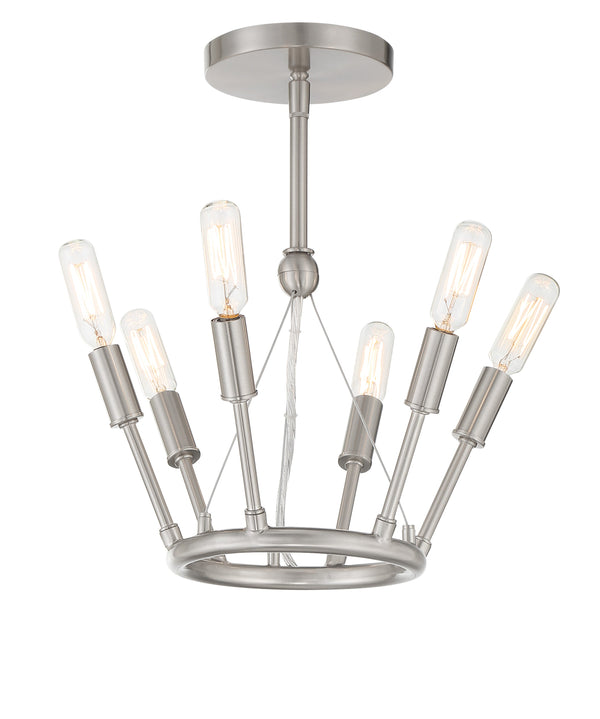 Royalty - 6 Light Semi Flush - P1686-084