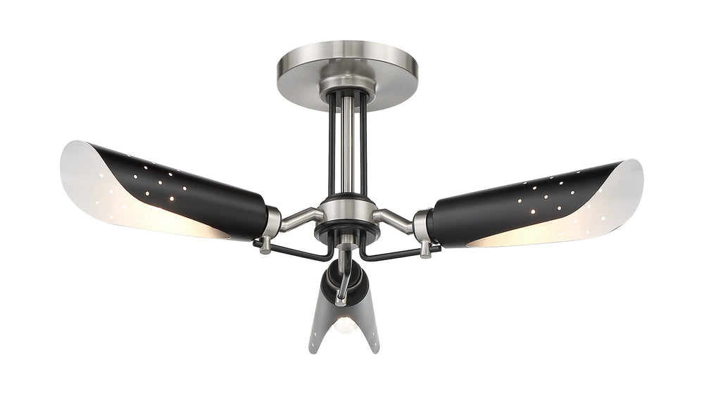 Turbine - 3 Light Semi Flush - P1693-691
