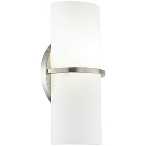 Half-Round Etched Opal Wall Sconce - 41269