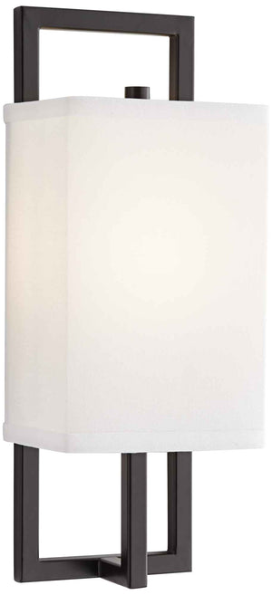 Wall Sconce - Med Base -  Linen Shade - 40255