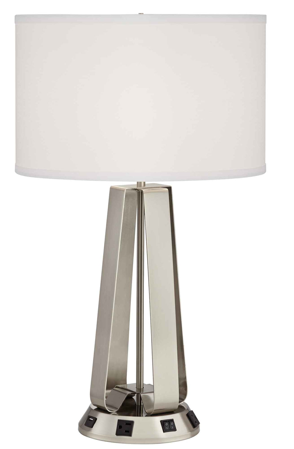 Table Lamp with 1 USB and 2 convenience outlets - 40134