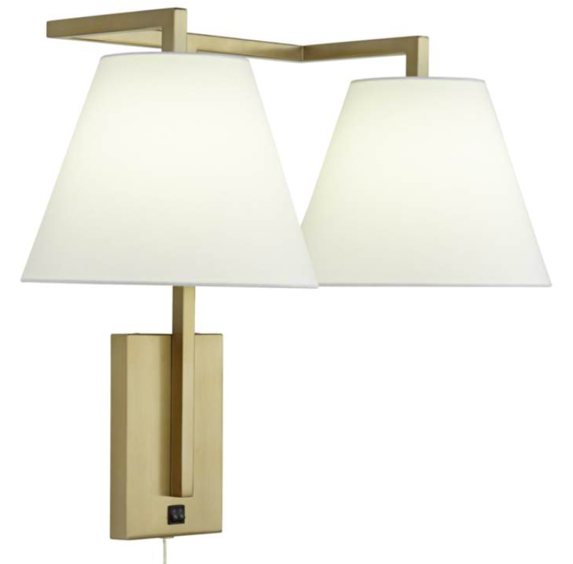 Nightstand HB/wall lamp with pendant shade - 41266