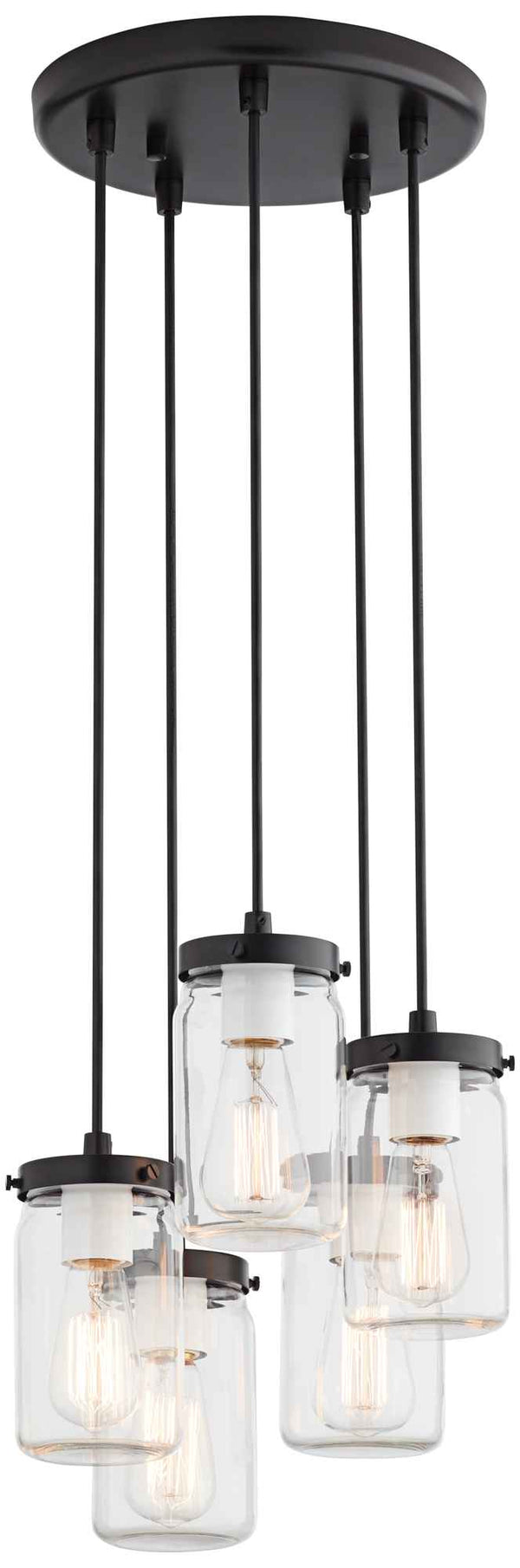 5 Light Jar Pendant @ Lobby - 40423