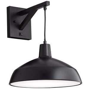 Nightstand Pendant - Headboard Mount cord out the back - with switch - 40333