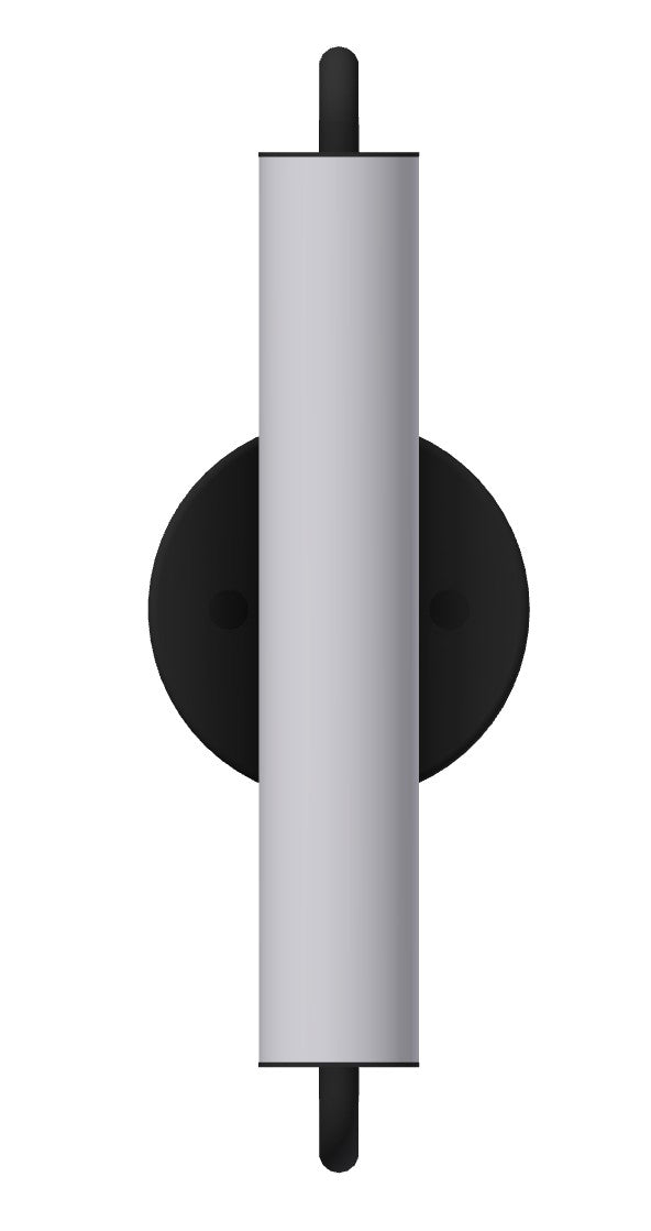Wall Sconce @ Bathroom Vanity - matt black powder coat - 40173