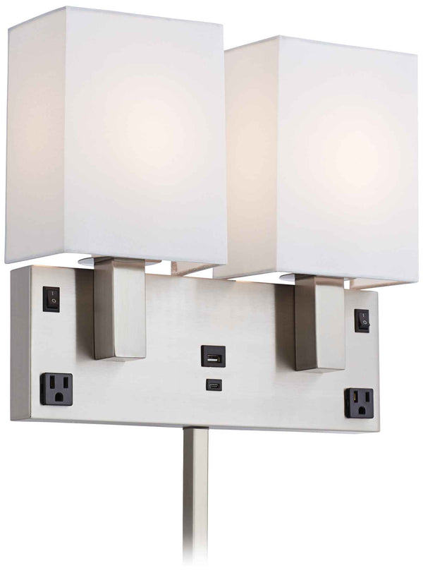 WL - 13.25"HT 2x Outlet, USB, USB-C - Double - Dual Rocker - 40361