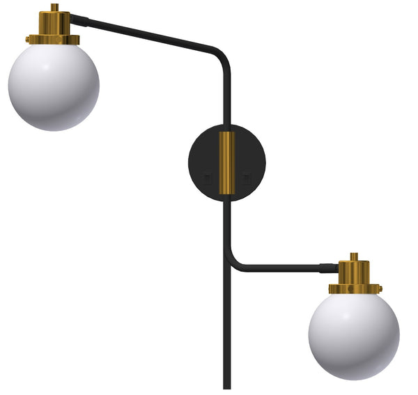 Plug-in Swing Arms Wall Sconce @ Seating - 40160