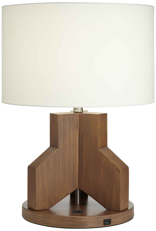 TL-22"H Metal LED Socket 1xUSB/Outlet - 90X51