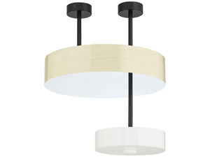 LBY-403B - Communal Metal Table Pendant Dbl Shade 28" Dia