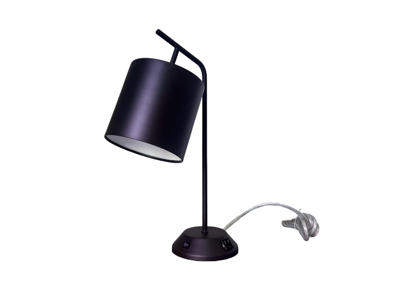 OFF-400 - Metal Shade Table Lamp 1 Outlet