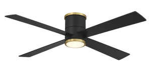 Falco Flush - 54" Led Flush Mount Ceiling Fan - F797L-CL/SBR