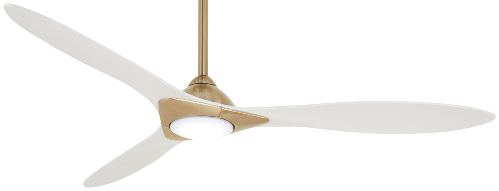 Sleek - Led 60" Ceiling Fan - F868L-SBR/WHF