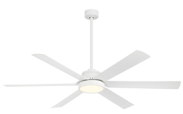 Cairo - 65" Led Smart Indoor/Outdoor Ceiling Fan - F897L-WHF