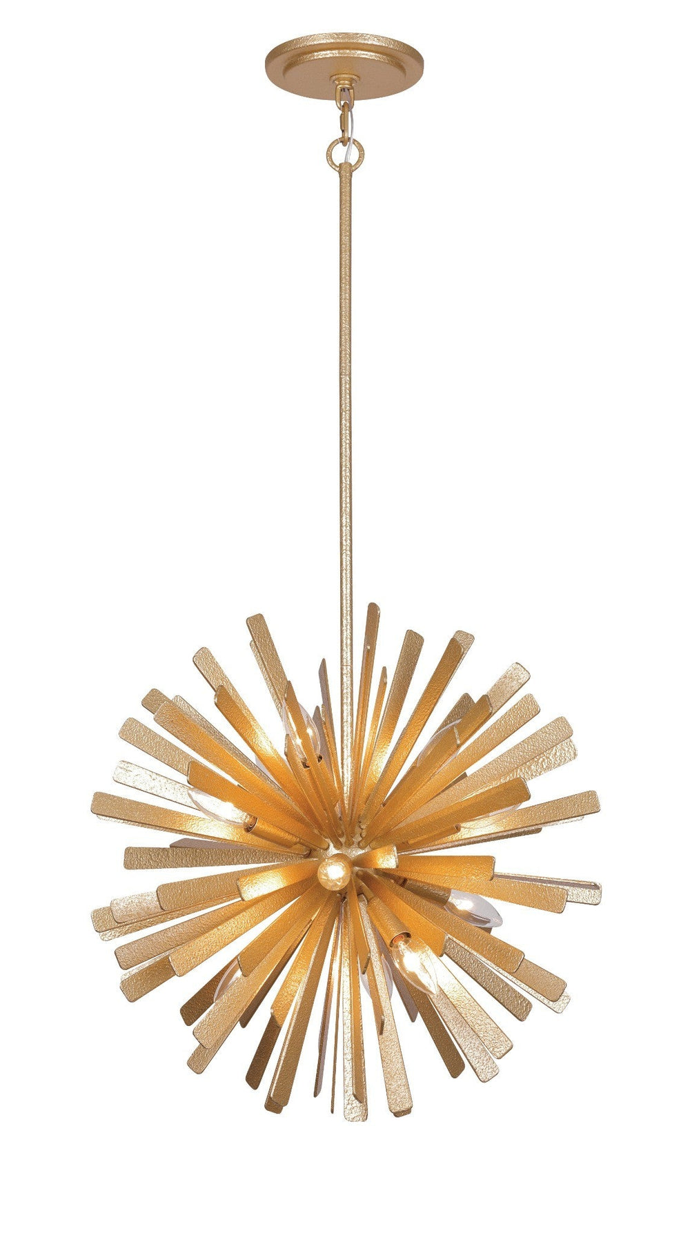 Confluence - 12Lt Pendant Gold