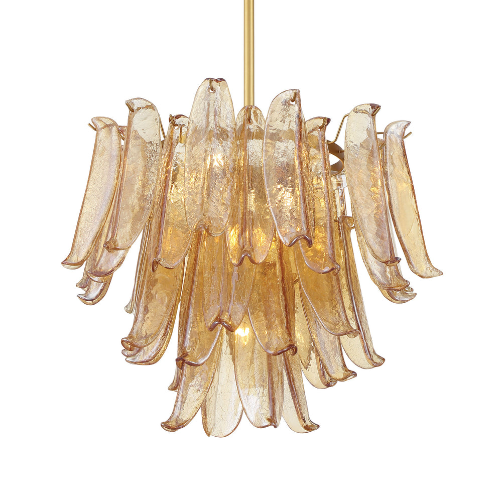 Regent - 9Lt Chandelier Amber