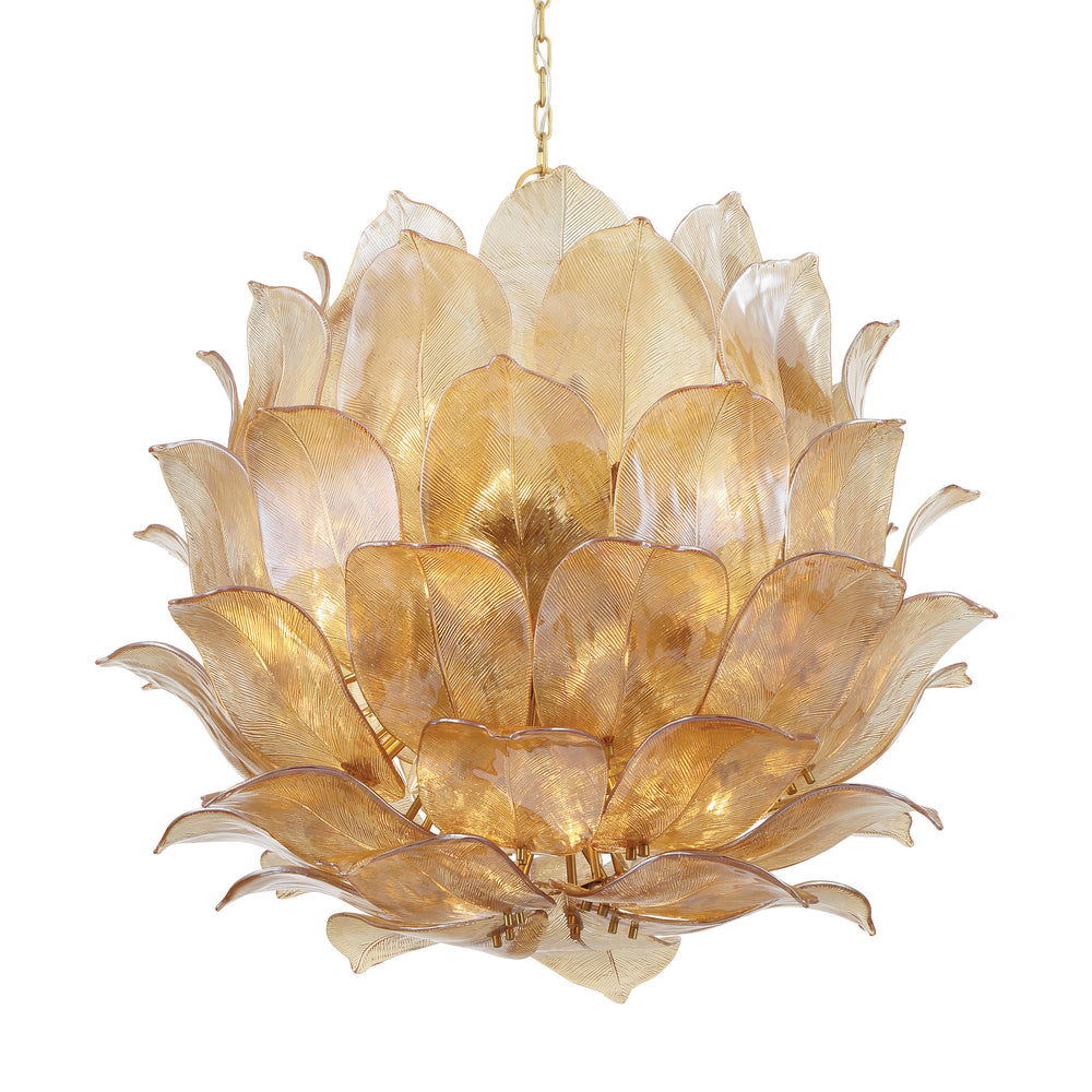 Orchid - 24 Light Pendant Amber