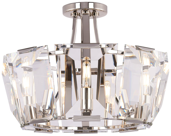 Castle Aurora - 8 Light Semi Flush