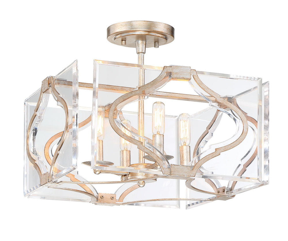 Brenton Cove - 4 Light Semi Flush (Convertible To Pendant)