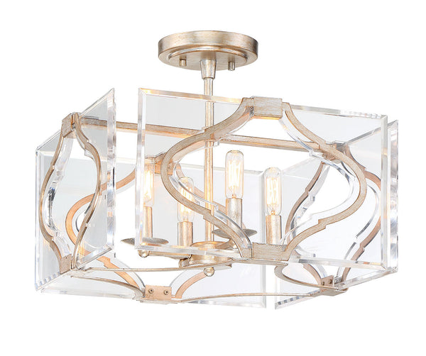 Brenton Cove - 4 Light Semi Flush (Convertible To Pendant)