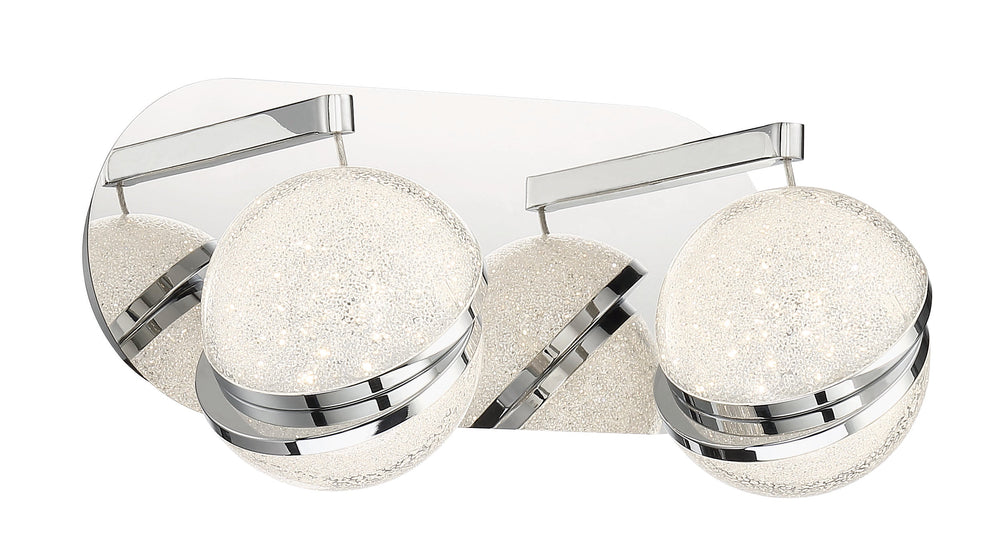Silver Slice - 2 Light LED Bath - P1432-077-L