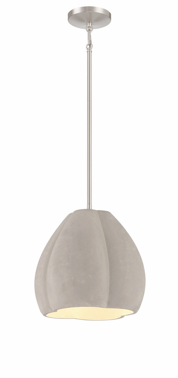 Sima - 1 Light Pendant In Metal And Cement - P1884-084C