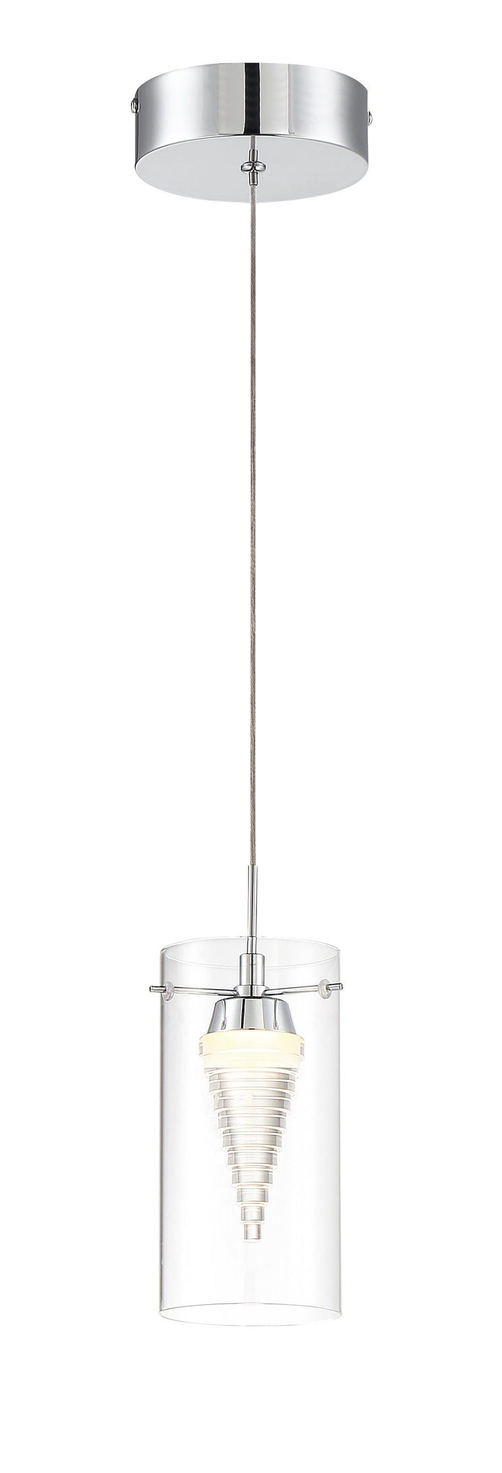 Funnel Cloud - 1 Light LED Mini Pendant - P20-077-L