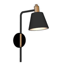 X-400 - Plug-in Wall Sconce @ King Nightstand