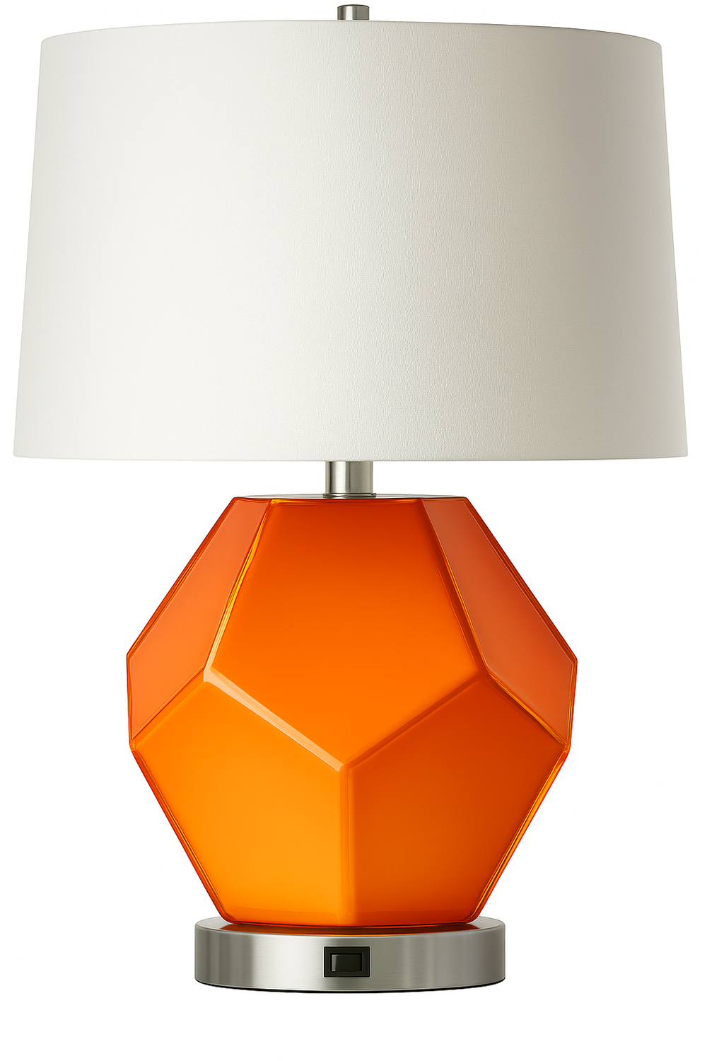 X-401.3 - Desk Lamp - Linen Shade - Med Base